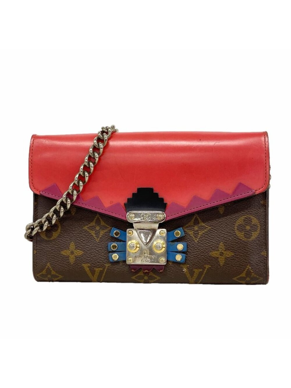 Louis Vuitton Wallet on Chain Monogram Totem Portefeuille Twisted Brown